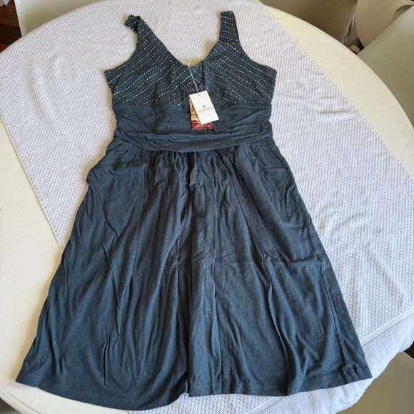 Synergy Organic Clothing Dresses & Skirts - NWT! Synergy Rice Stitch Moxie Dress in Orion Blue Size Large